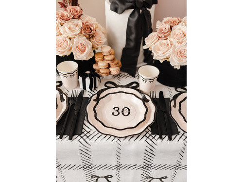 Talerzyki papierowe "Hello 30" 18cm TPP61-30 PartyDeco